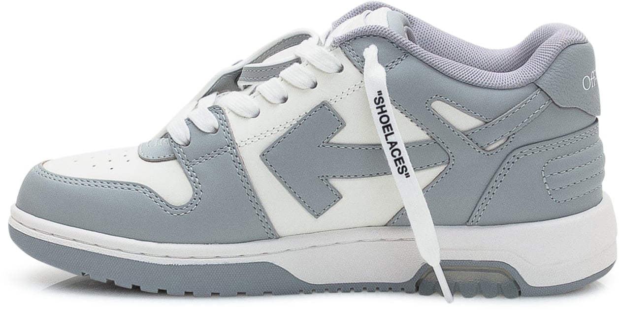 OFF-WHITE Off-White Sneakers Low Vulcanized in Pelle e Tessuto Grijs