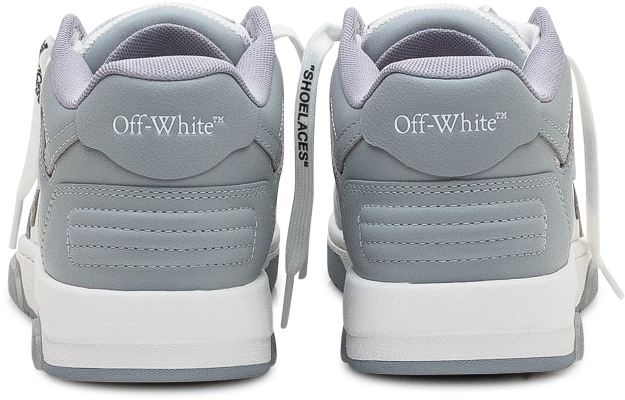OFF-WHITE Off-White Sneakers Low Vulcanized in Pelle e Tessuto Grijs