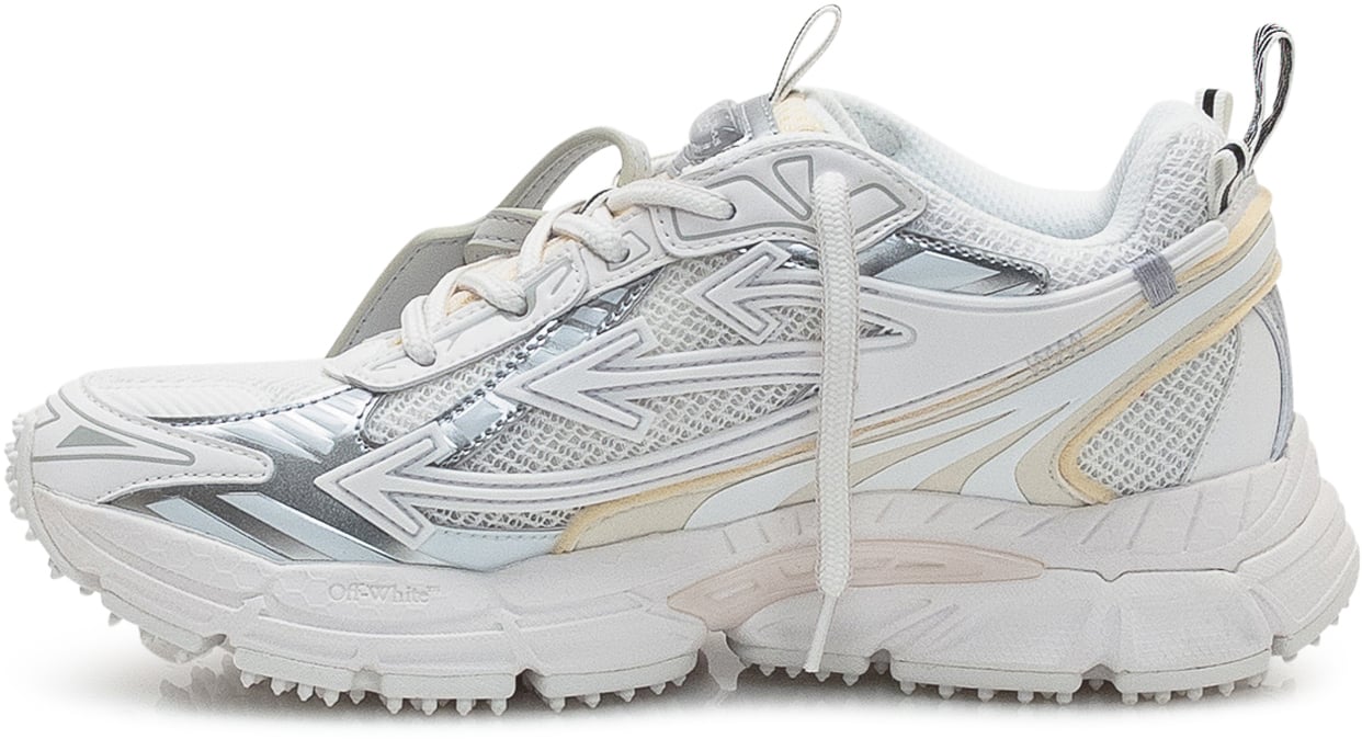 OFF-WHITE Off-White Sneakers Odsy-1000 in Mesh e Pelle Wit