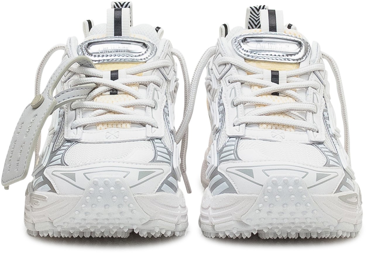OFF-WHITE Off-White Sneakers Odsy-1000 in Mesh e Pelle Wit