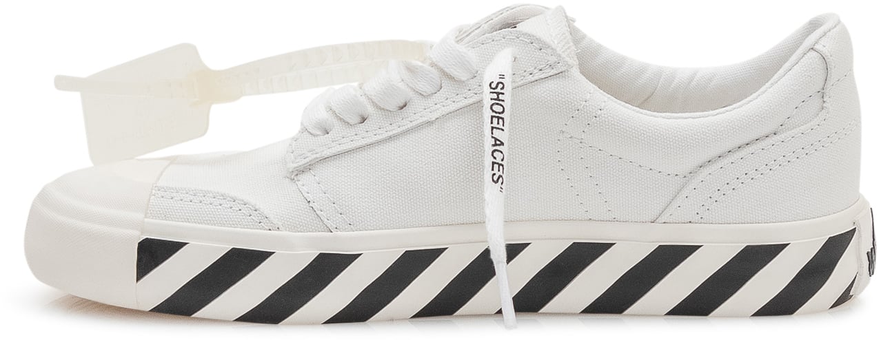 OFF-WHITE Sneakers Vulcanized con Lacci e Stampa Wit