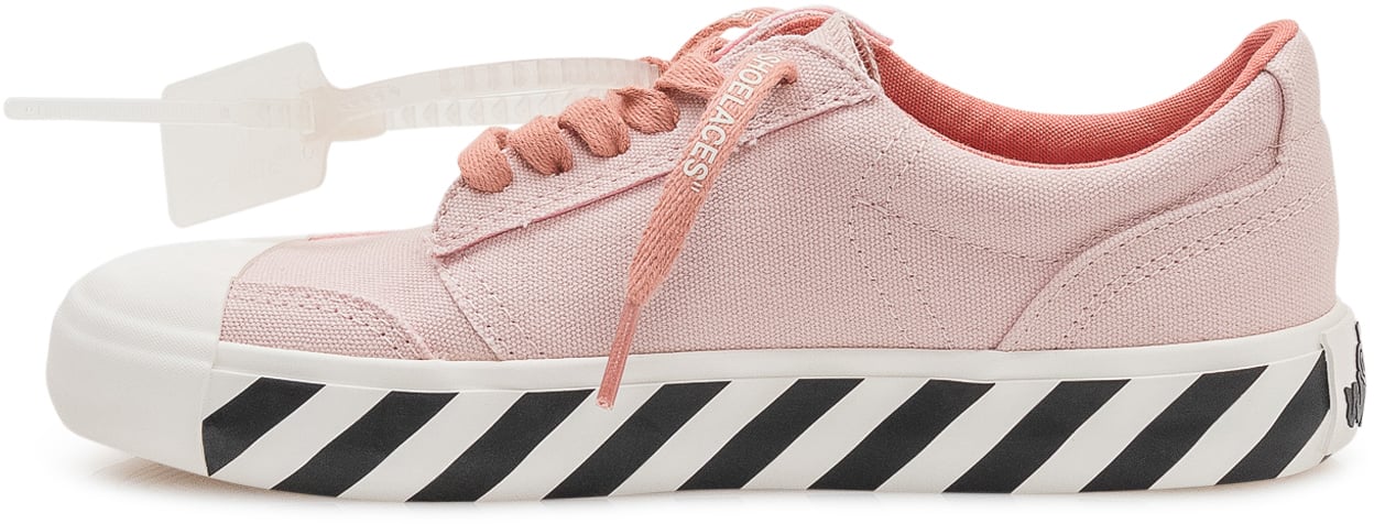 OFF-WHITE Sneakers Vulcanized con Lacci e Stampa Roze