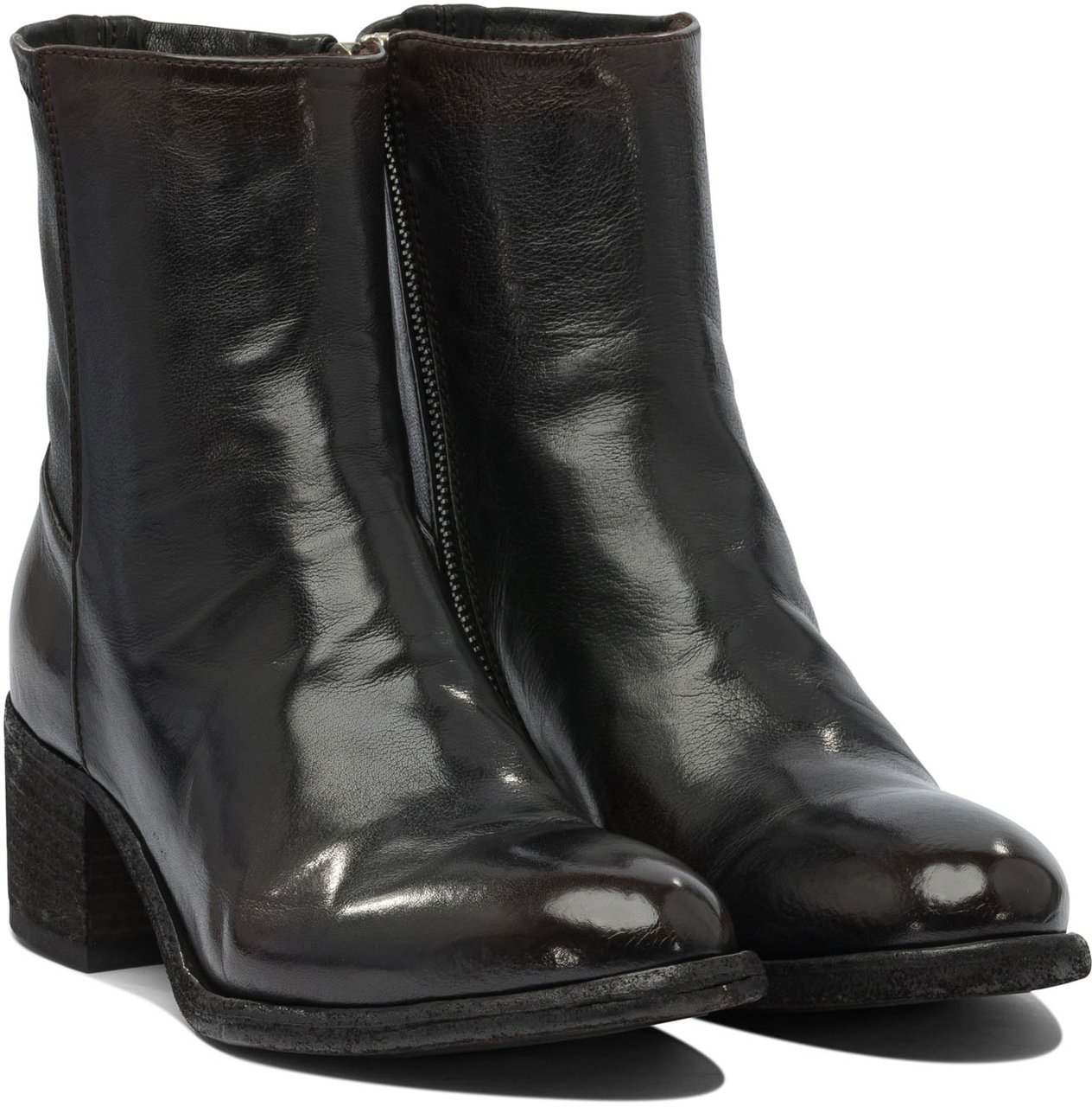 Officine Generale "Denner 127" 55 mm ankle boots Zwart