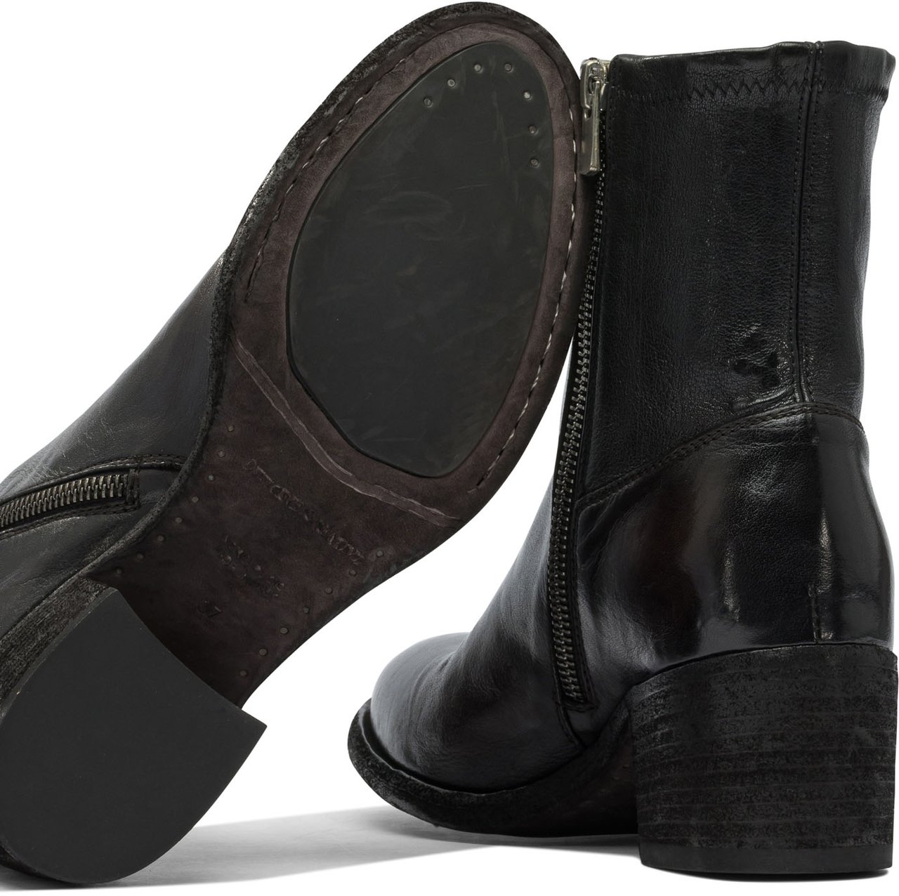 Officine Generale "Denner 127" 55 mm ankle boots Zwart