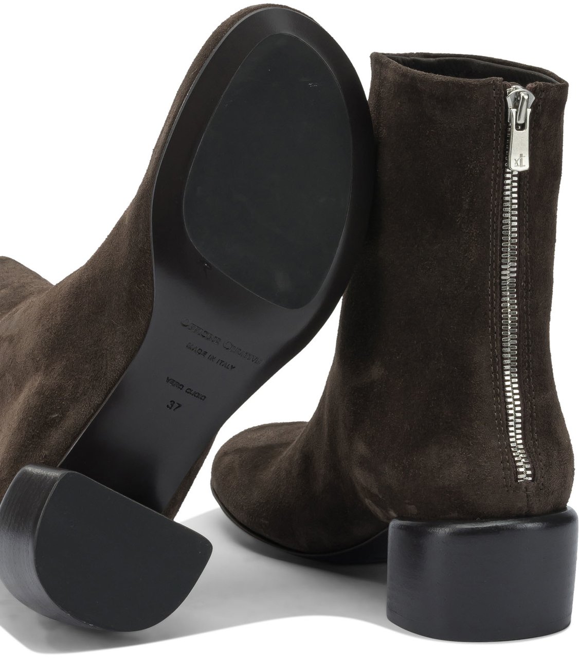 Officine Generale "Flore 012" 40mm zippered ankle boots Bruin