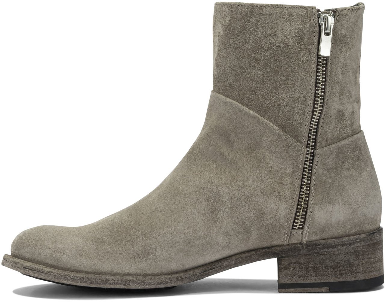 Officine Generale "Lison 066" Zippered ankle boots Beige