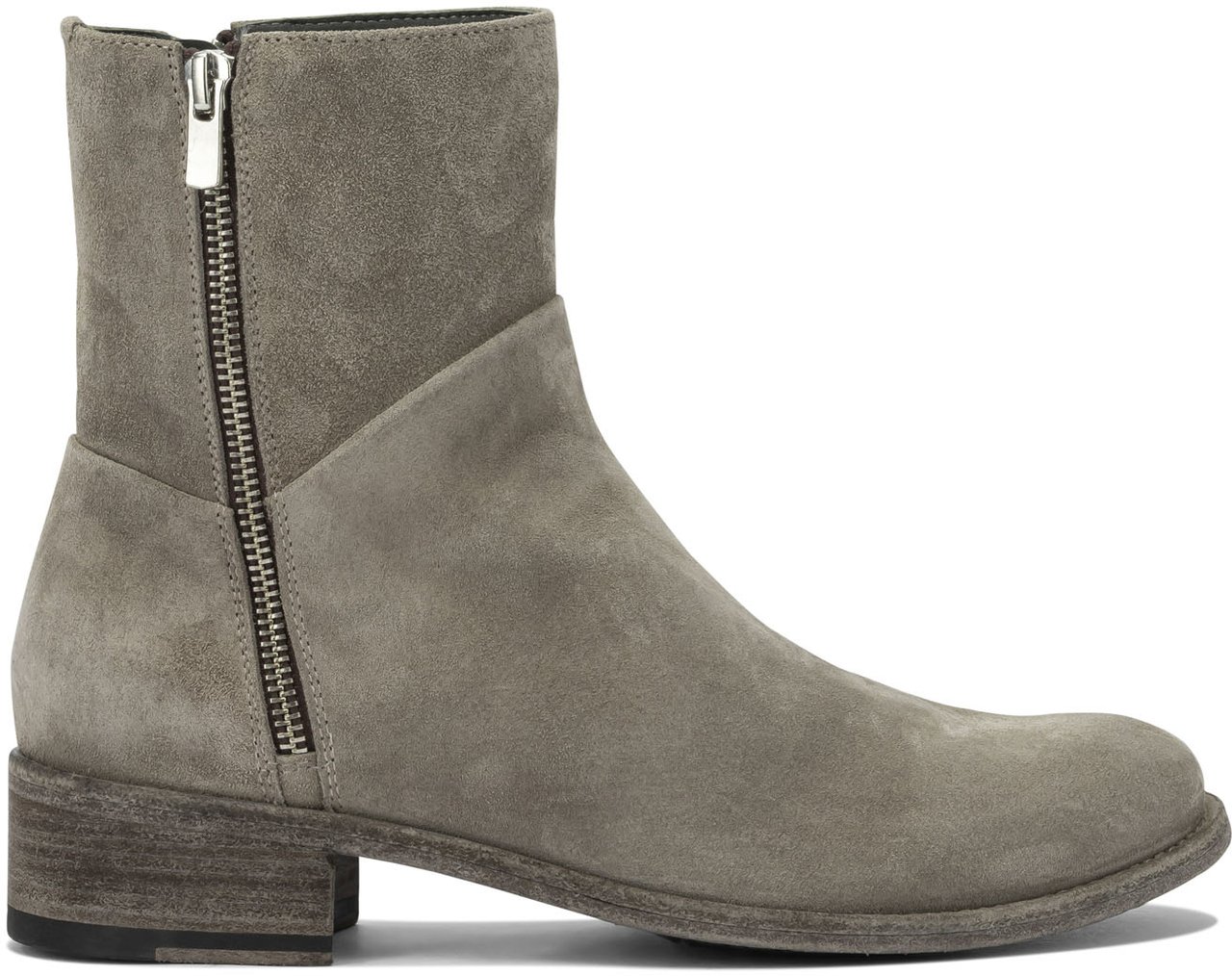 Officine Generale "Lison 066" Zippered ankle boots Beige