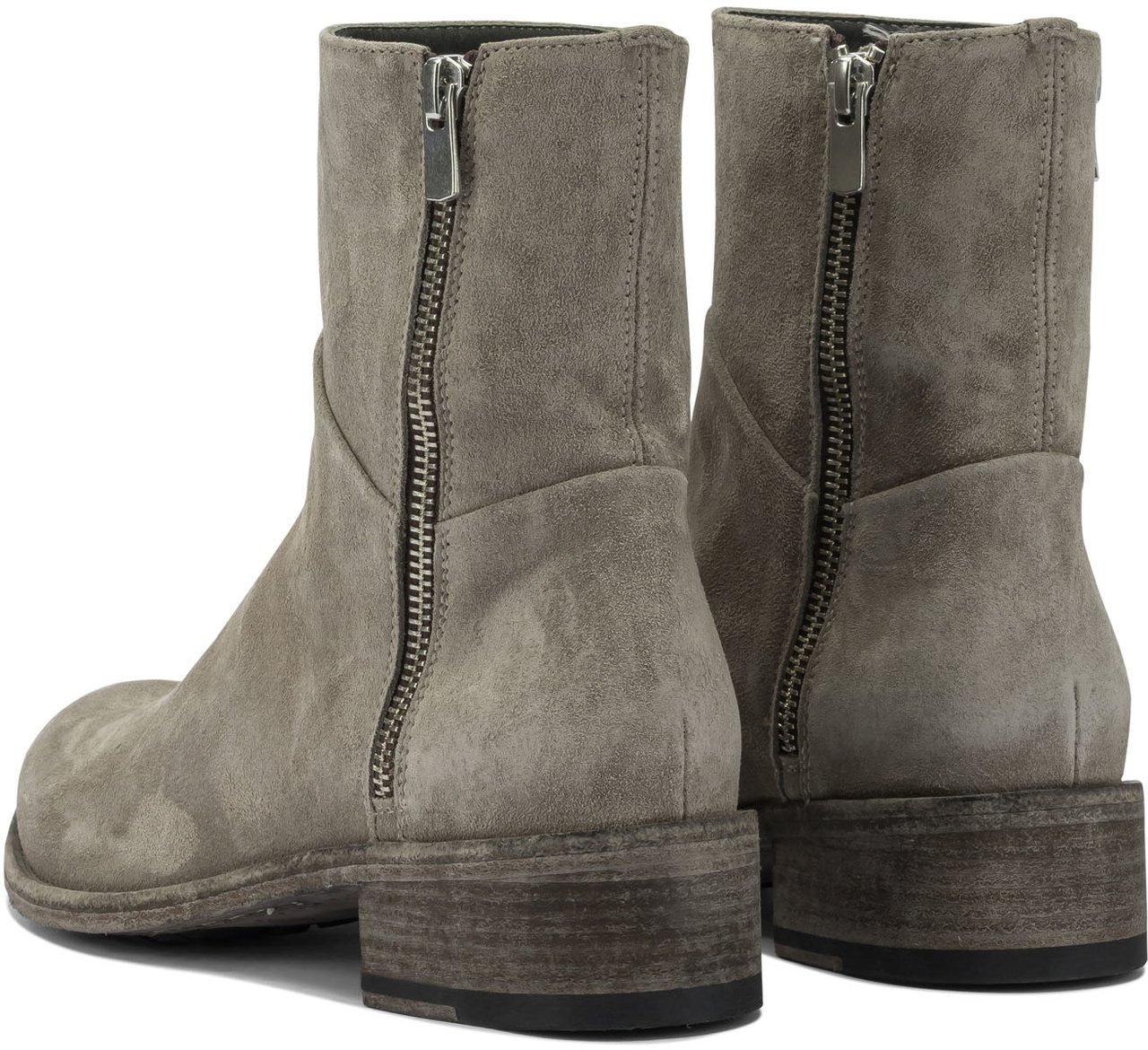 Officine Generale "Lison 066" Zippered ankle boots Beige