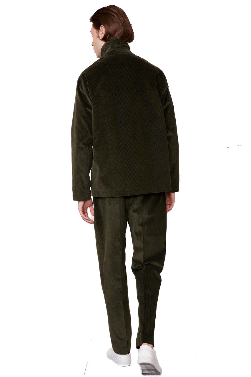 Officine Generale Corduroy Work Jacket Mod. Ulysse Zwart