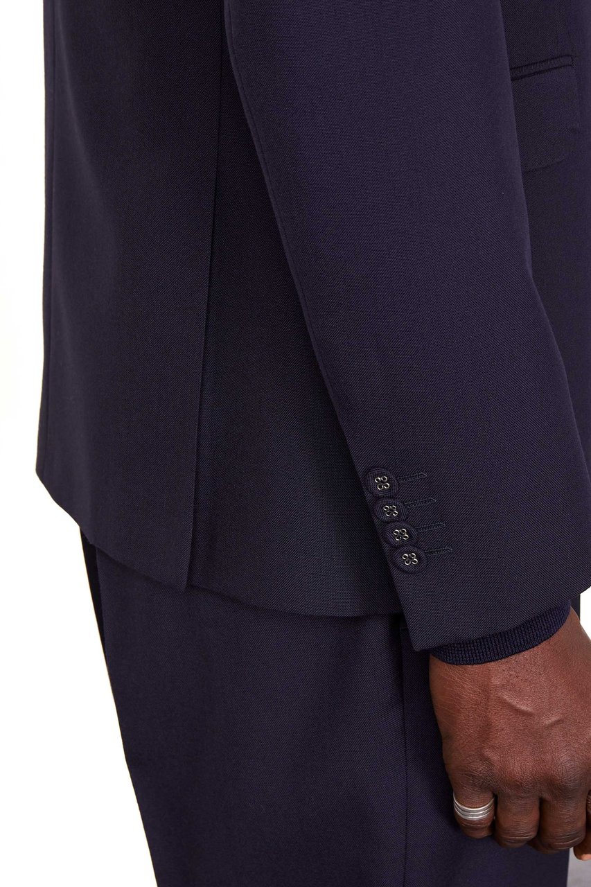 Officine Generale Giovanni Wool Single-Breasted Jacket Zwart