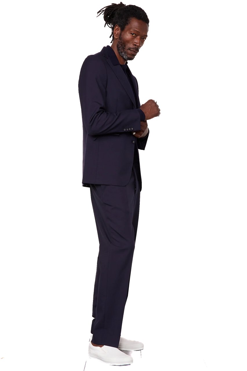 Officine Generale Giovanni Wool Single-Breasted Jacket Zwart