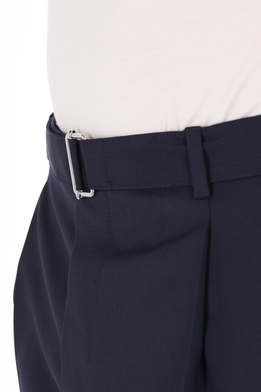 Officine Generale Hugo Model Fresco Wool Trousers Zwart