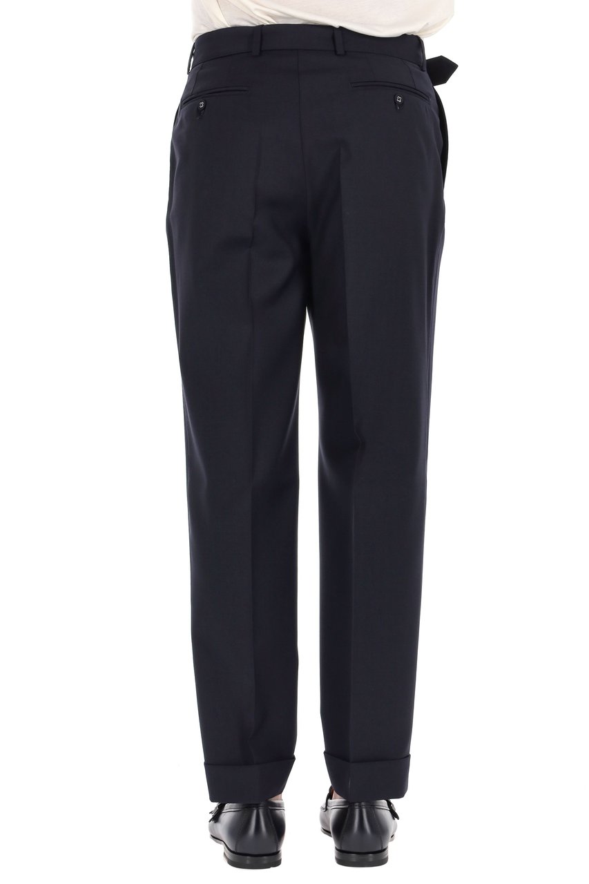 Officine Generale Hugo Model Fresco Wool Trousers Zwart
