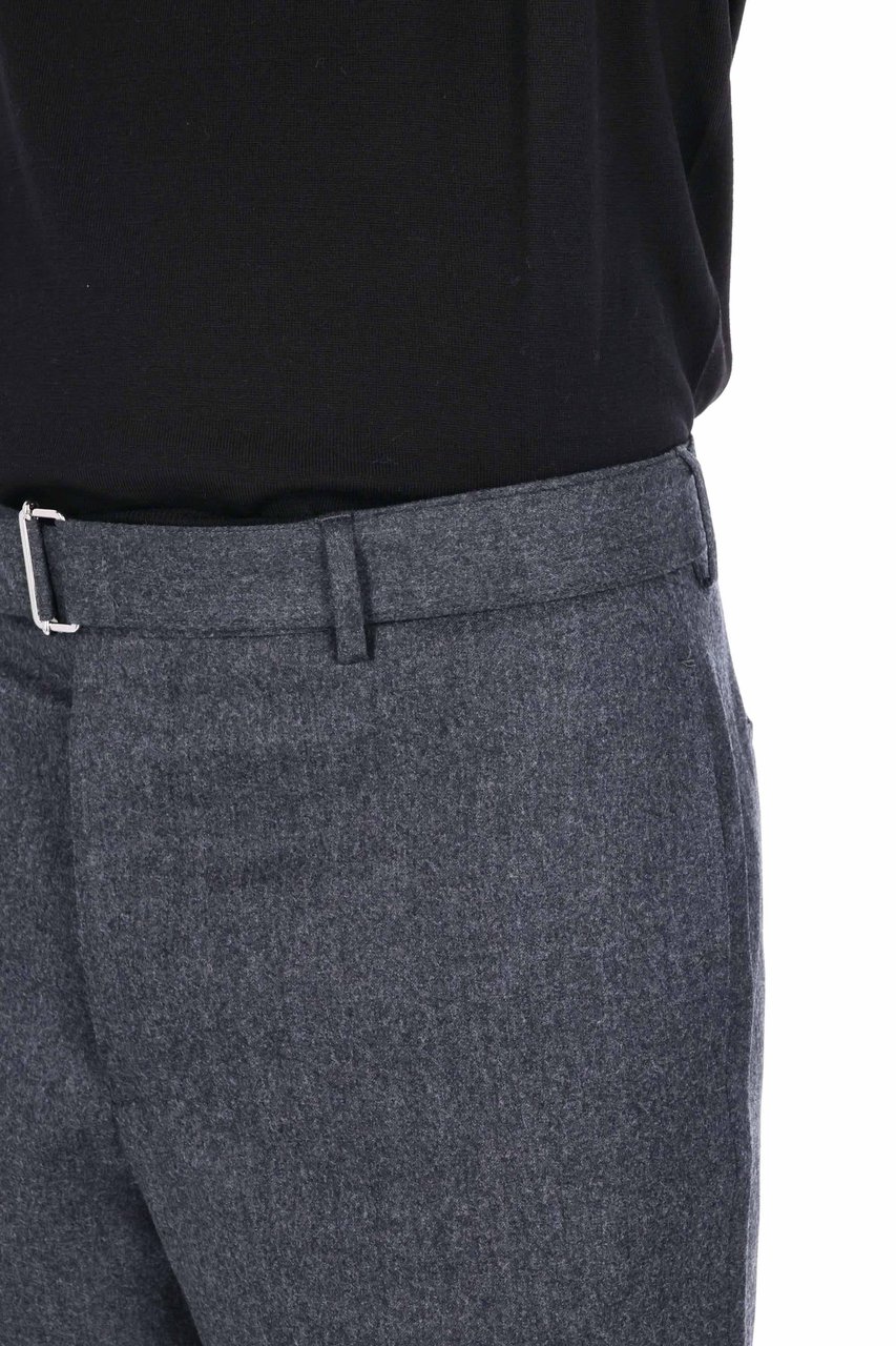 Officine Generale Hoche Model Flannel Trousers Grijs