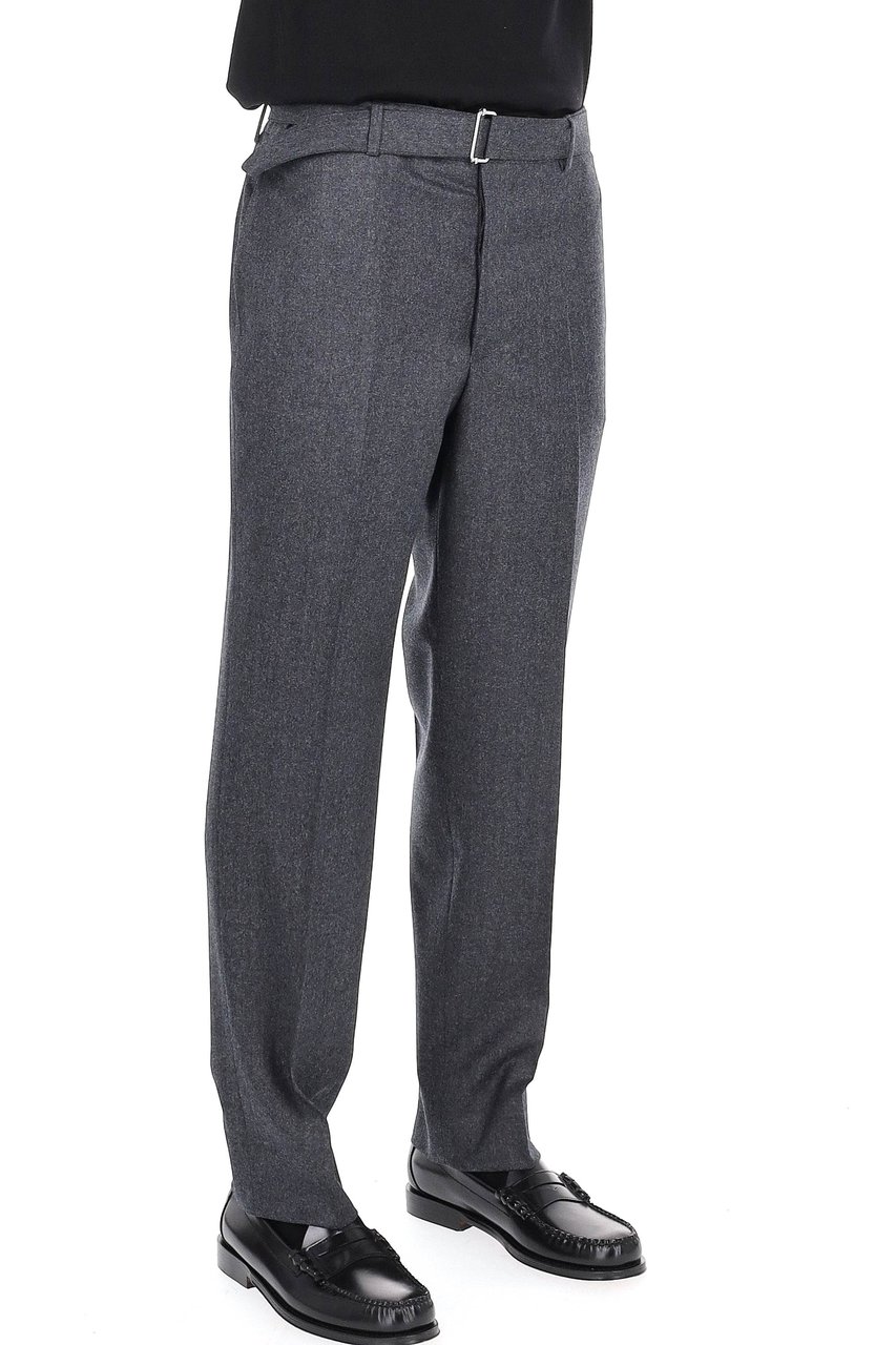 Officine Generale Hoche Model Flannel Trousers Grijs