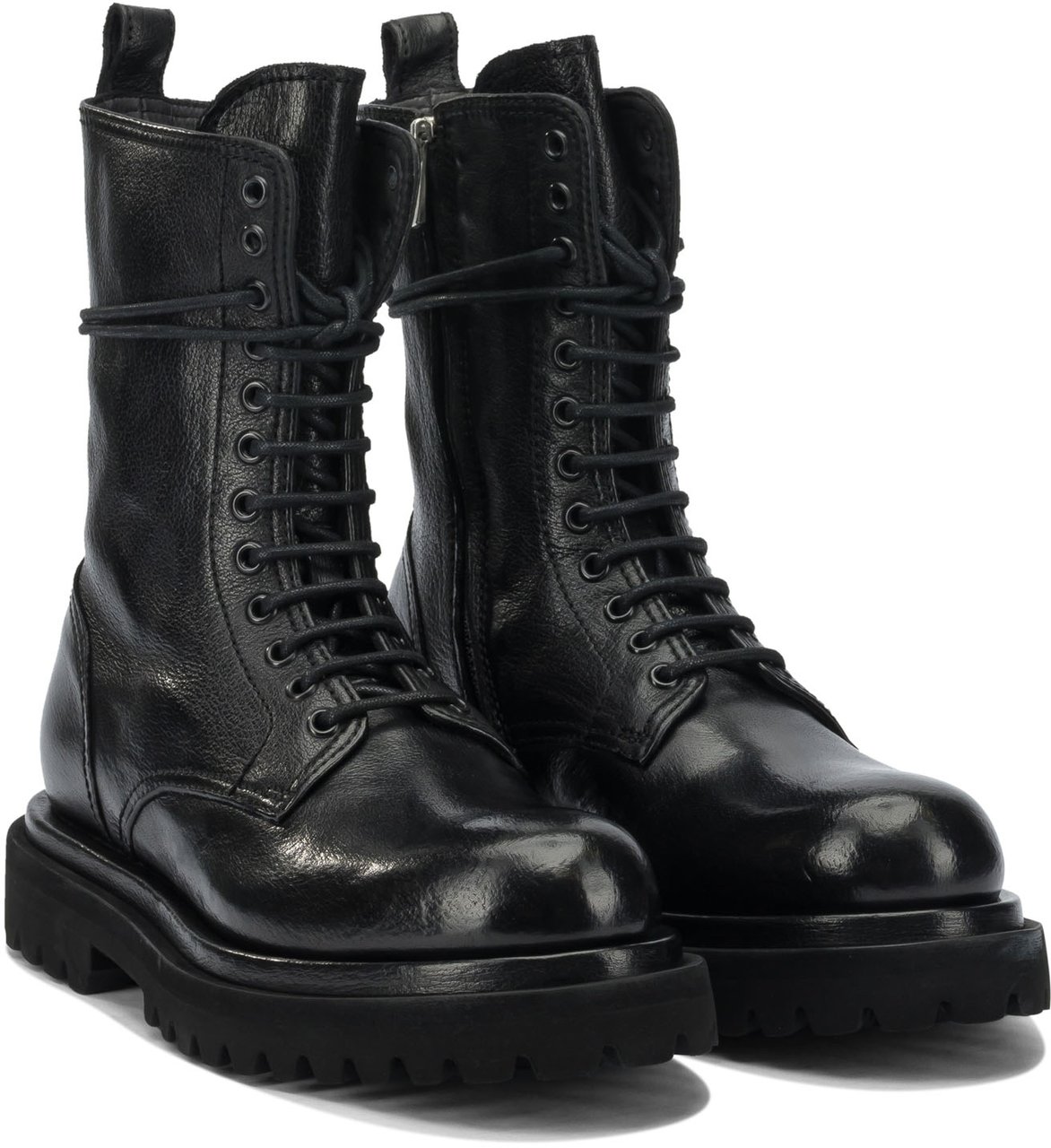 Officine Generale "Wisal DD 106" combat boots Zwart