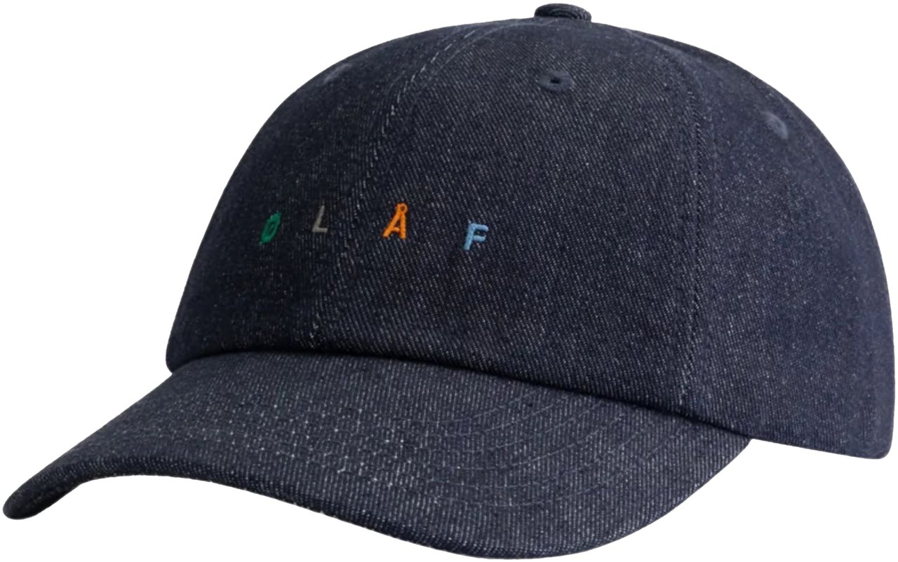 ØLÅF ØlÅf Sans Embro Denim Cap Petten Donkerblauw A200804 Blauw