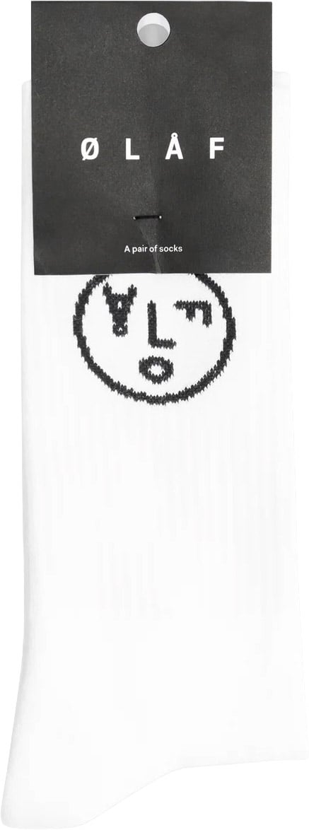 ØLÅF Olaf - Face socks - A220809 - White black Wit