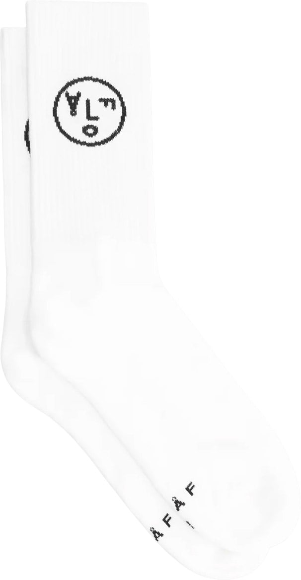 ØLÅF Olaf - Face socks - A220809 - White black Wit