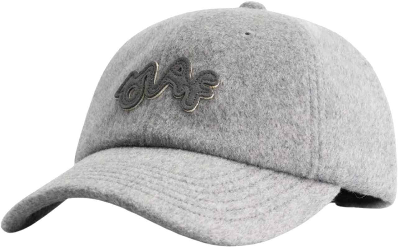 ØLÅF Olaf Signature Logo Wool Cap Petten Grijs A220812 Grijs
