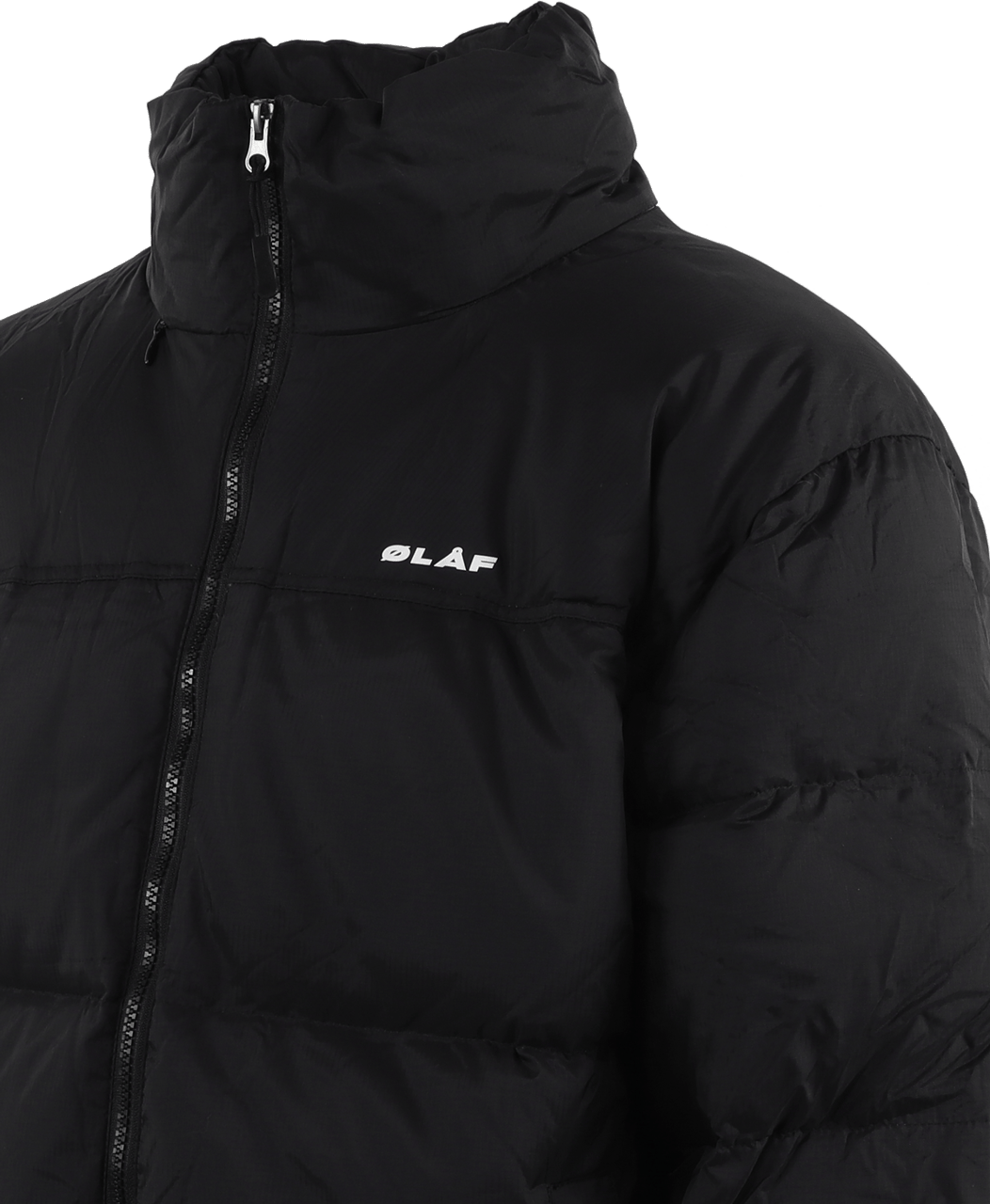 ØLÅF Heren Puffer Jacket Zwart Zwart