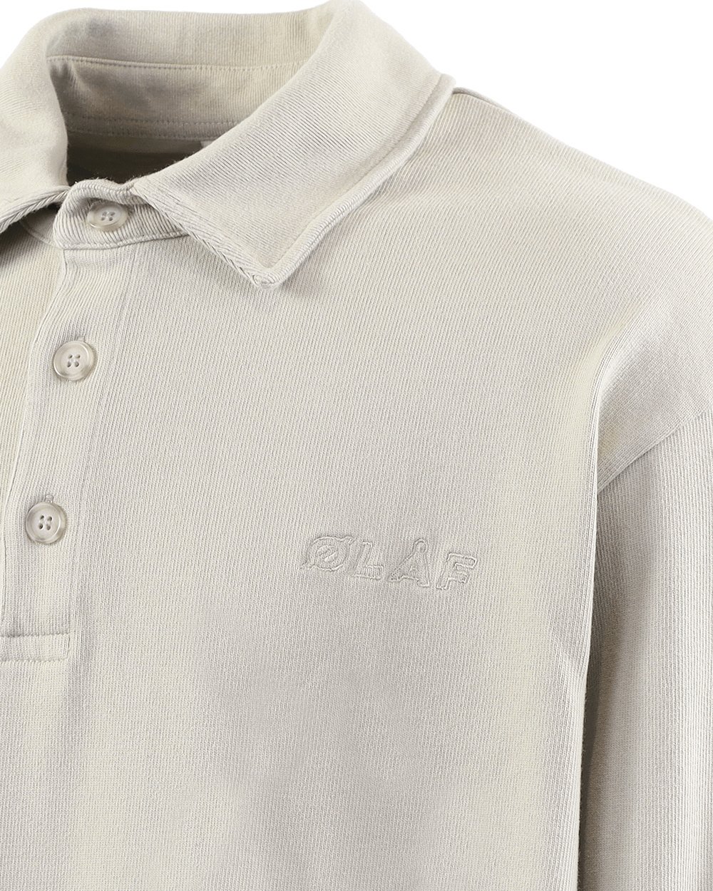 ØLÅF Heren Heavyweight Studio Polo Grijs Grijs