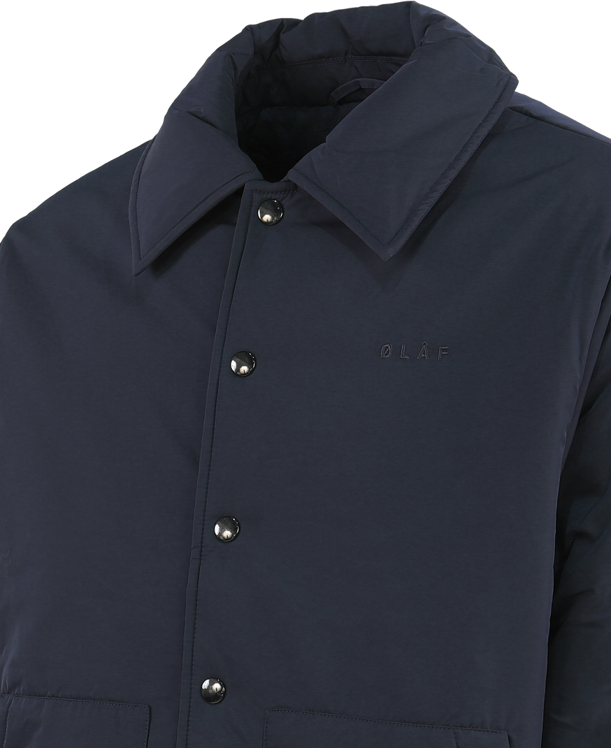 ØLÅF Heren Padded Coach Jacket Blauw Blauw