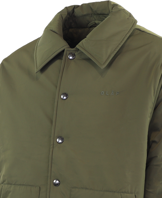 ØLÅF Heren Padded Coach Jacket Groen Groen