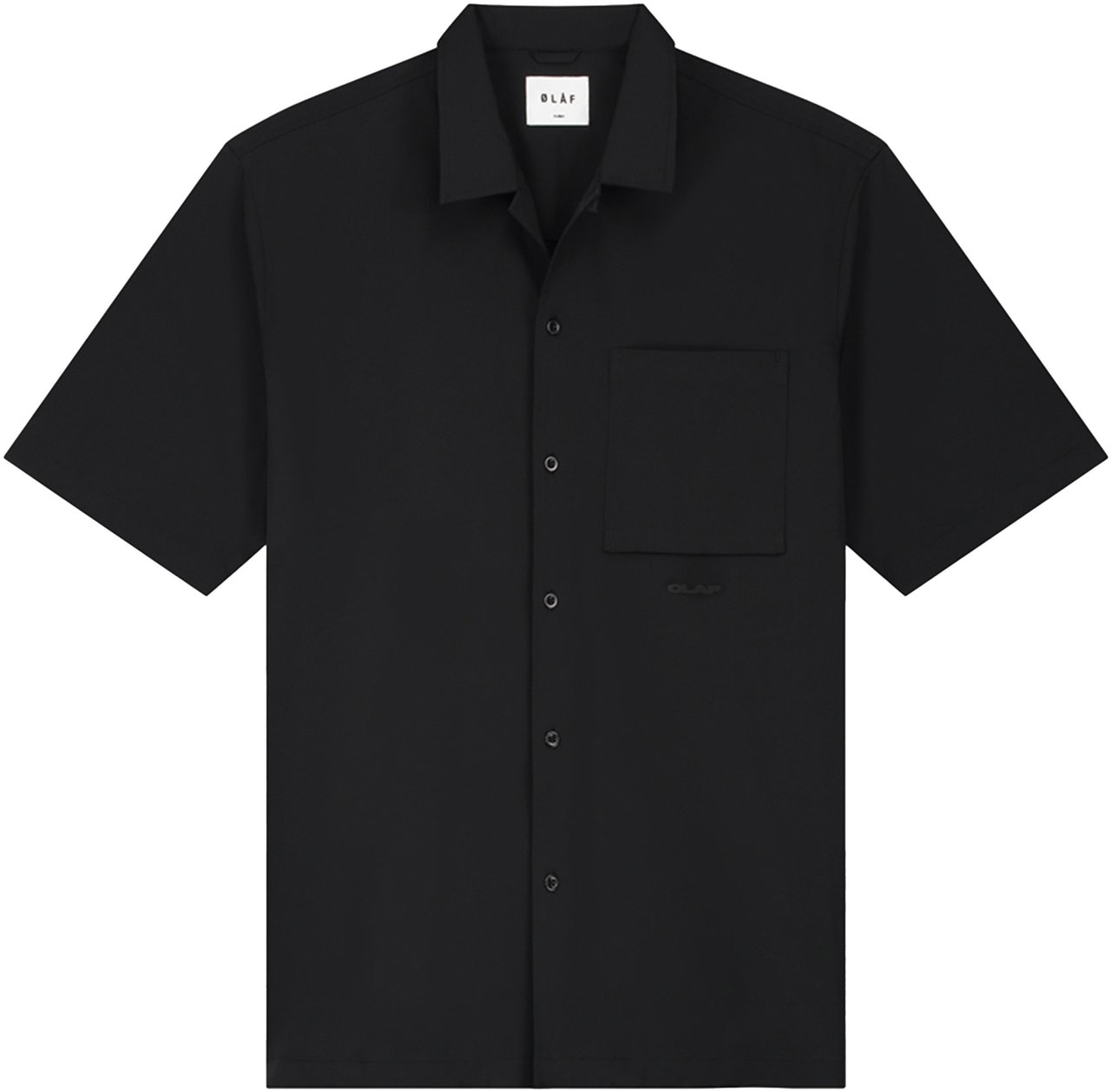 ØLÅF ØlÅf Nylon Ss Blouses Zwart M160304 Zwart