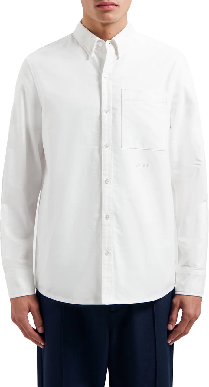ØLÅF ØlÅf Oxford Blouses Wit M160316 Wit