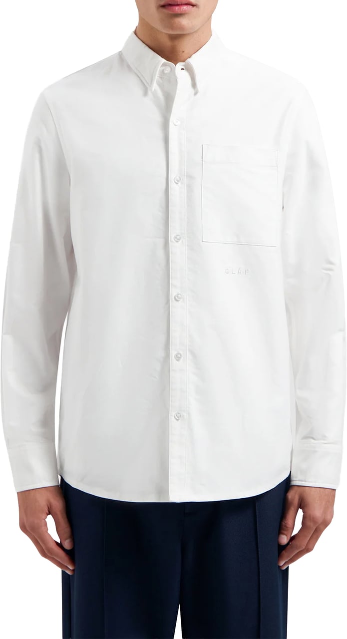 ØLÅF ØlÅf Oxford Blouses Wit M160316 Wit