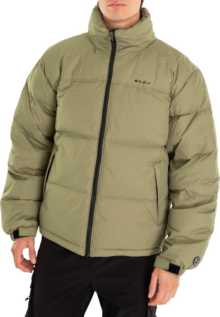 ØLÅF OLAF Heren Puffer Jacket Groen Groen