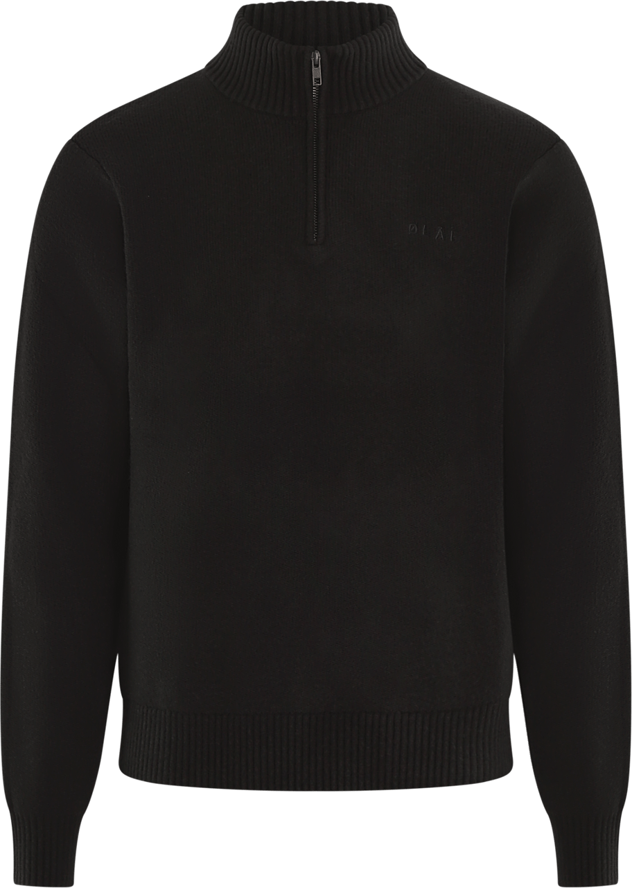 ØLÅF Heren Knitted Drift Mock Neck Grijs