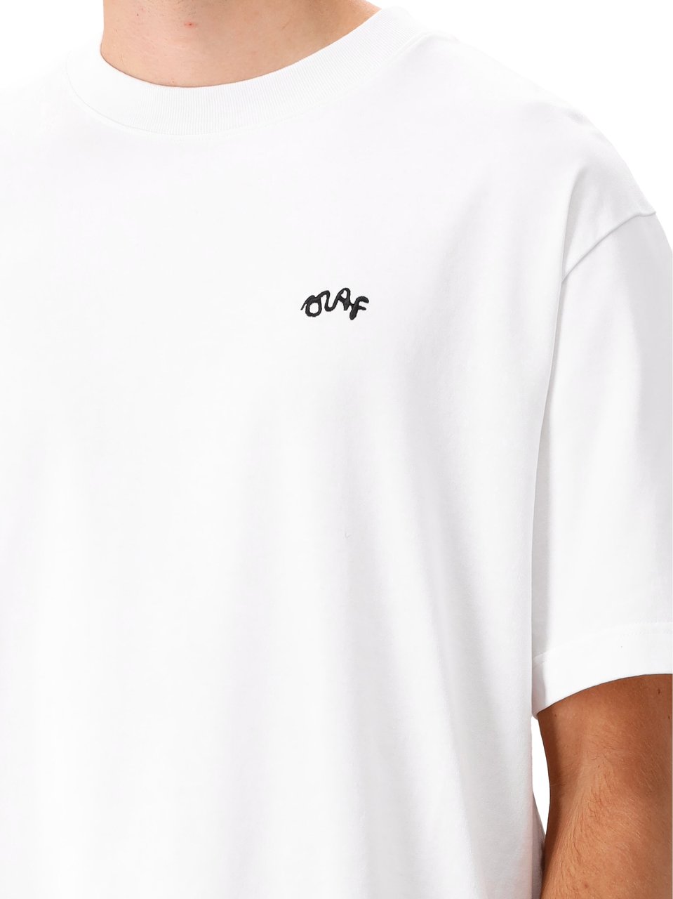 ØLÅF Ølaf T-shirt Wit Signature Logo Wit