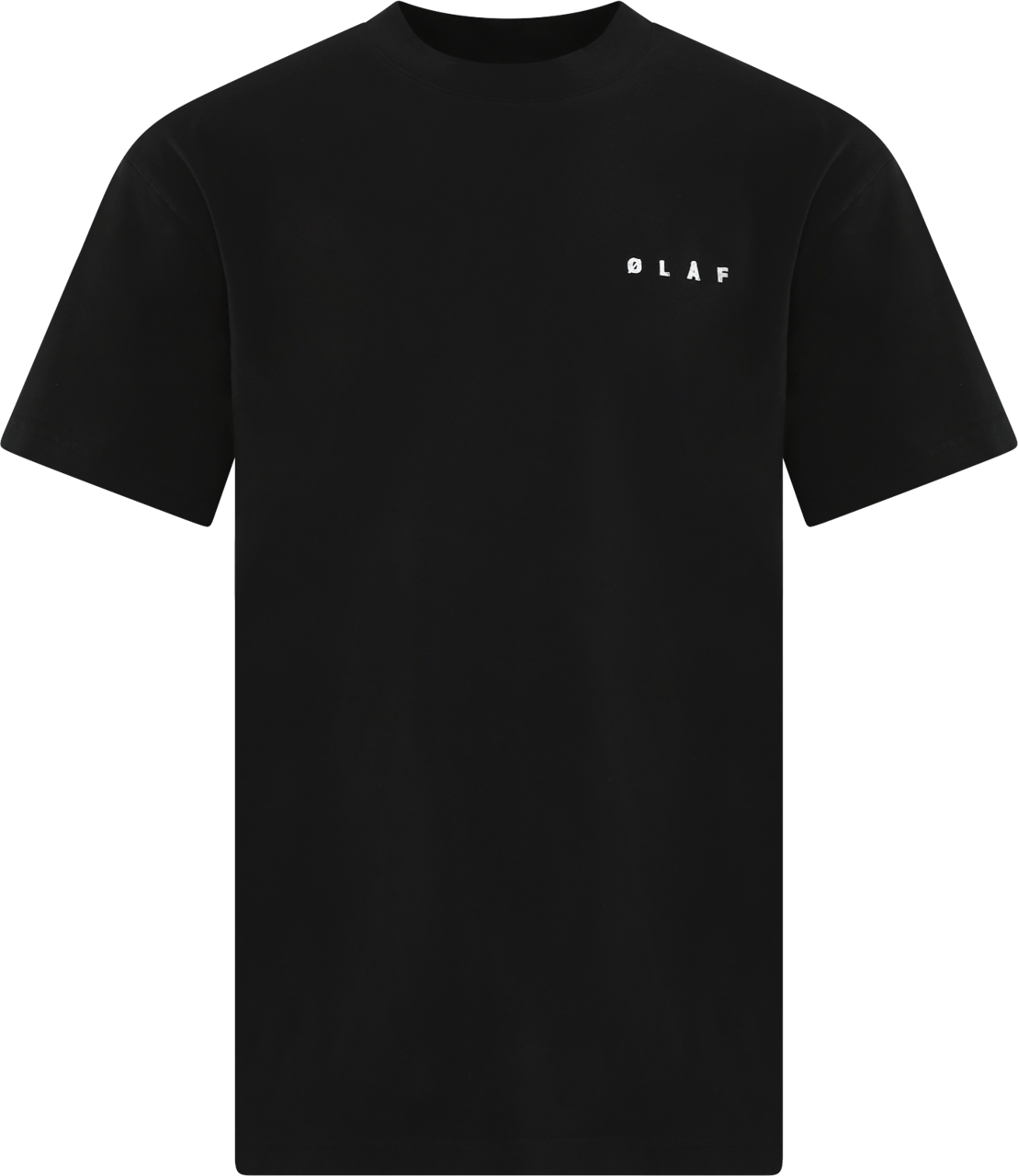 ØLÅF Heren Ink Logo T-Shirt Zwart Zwart