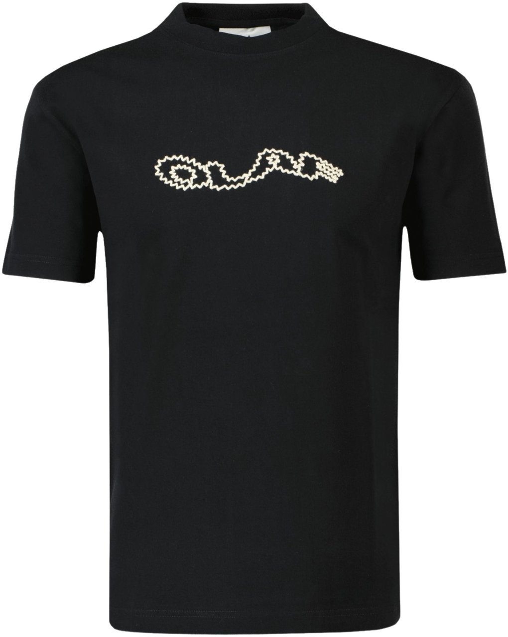 ØLÅF ØlÅf Zigzag Wavy Drift Tee T-shirts Zwart M200111 Zwart