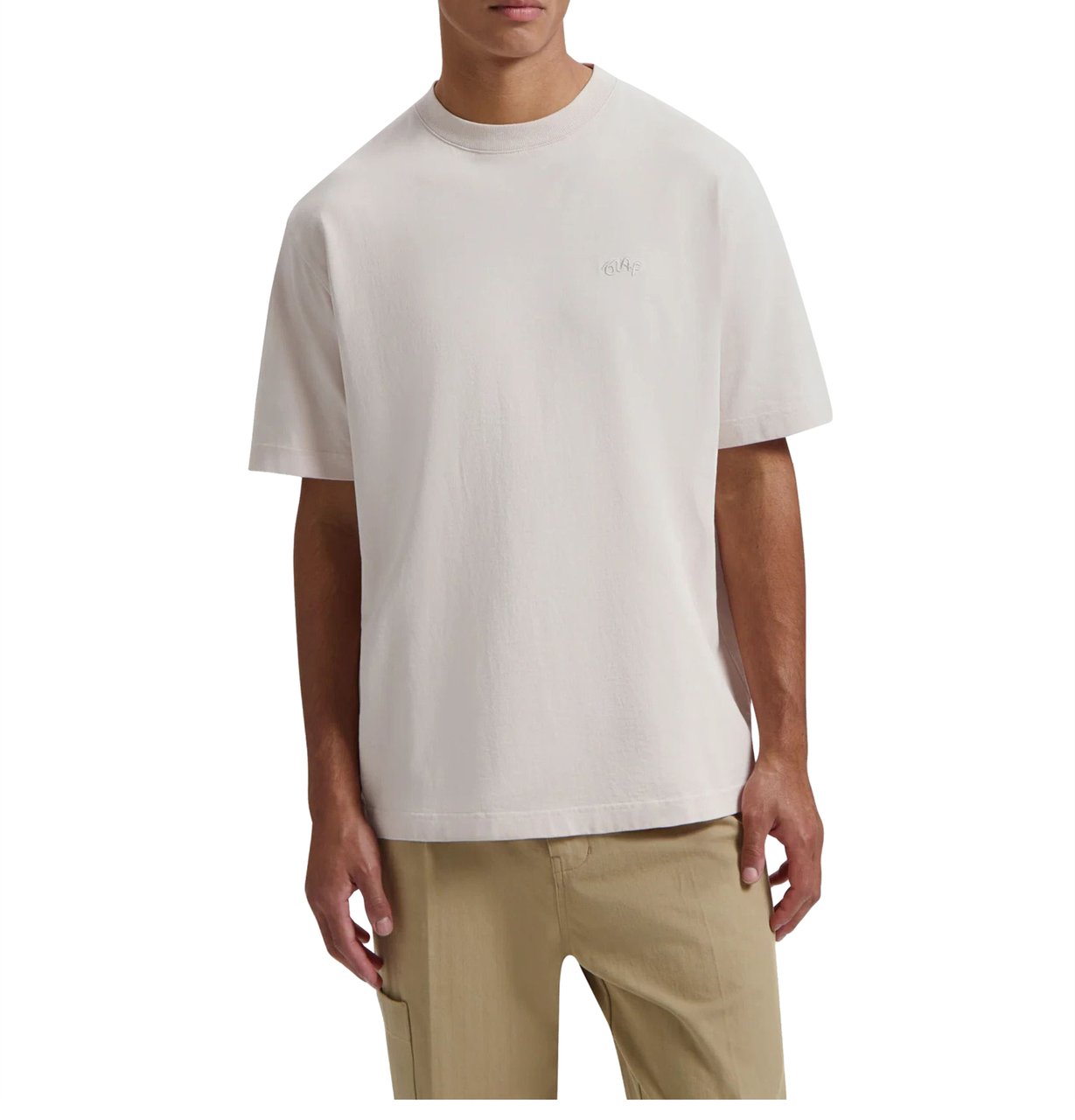 ØLÅF ØlÅf Signature Tee T-shirts Lichtgrijs M200114 Grijs