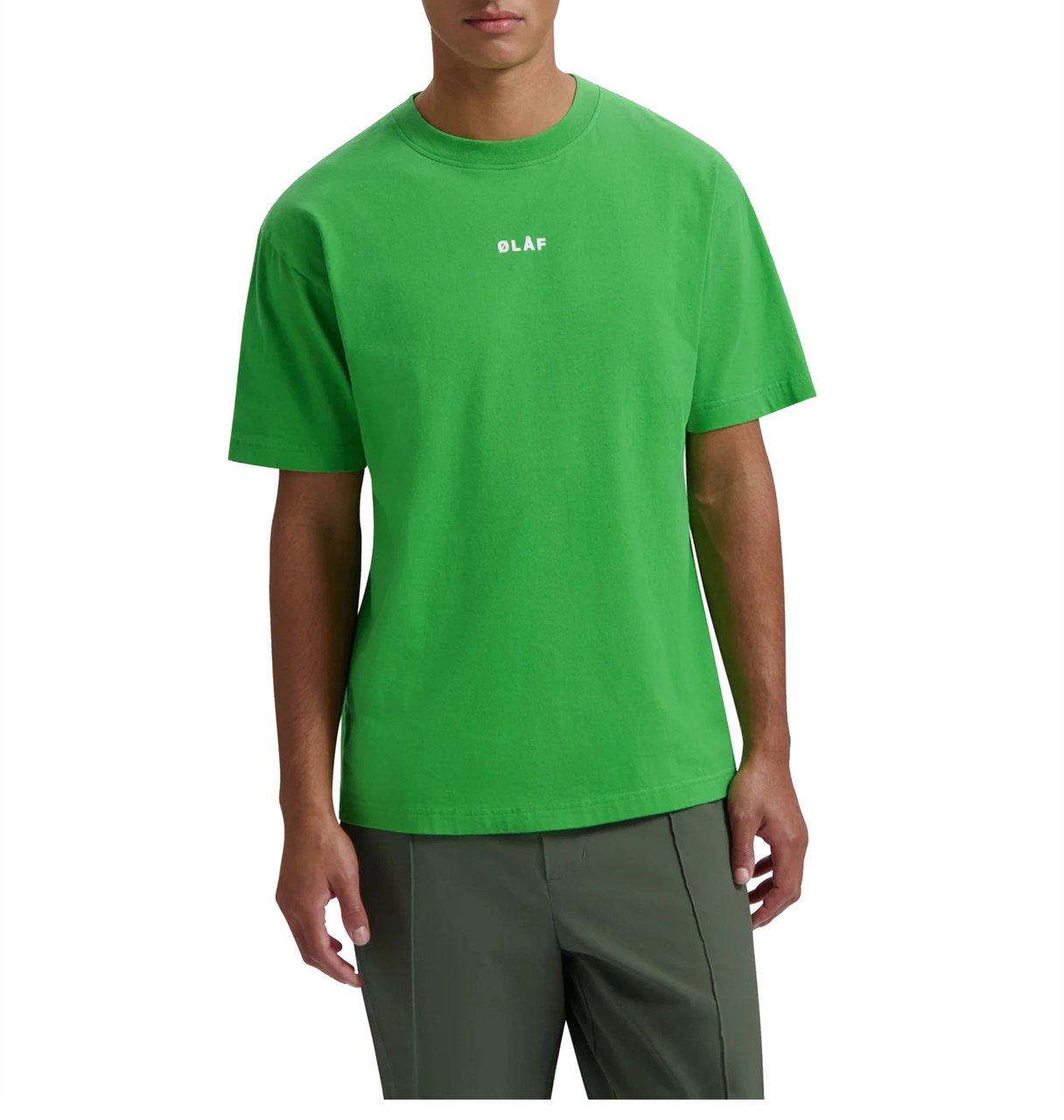 ØLÅF ØlÅf Block Tee T-shirts Groen M200117 Groen