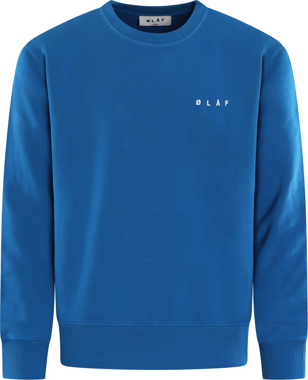 ØLÅF Heren Spiral Face Crewneck Blauw Blauw