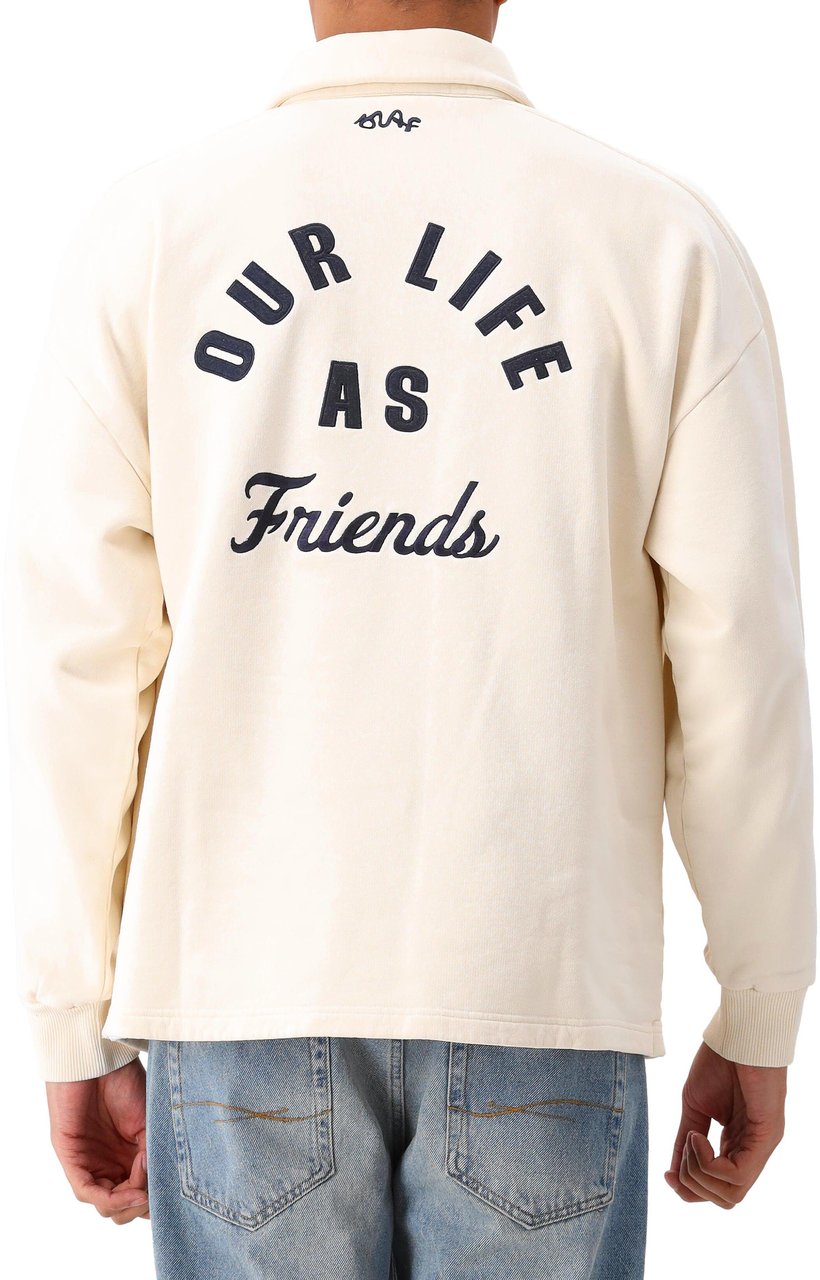 ØLÅF Ølaf Sweater Beige Varsity Polo Sweat Beige