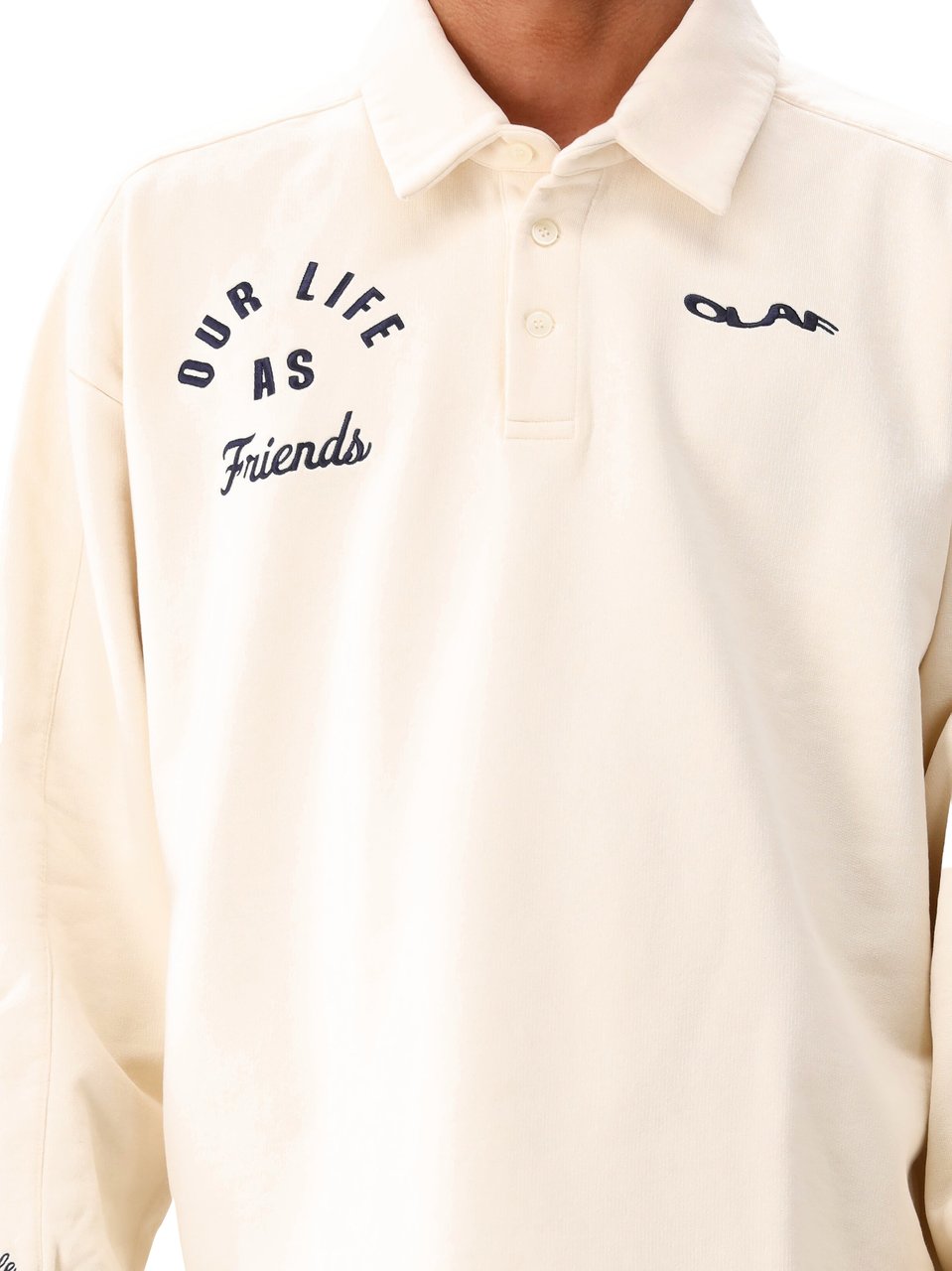 ØLÅF Ølaf Sweater Beige Varsity Polo Sweat Beige