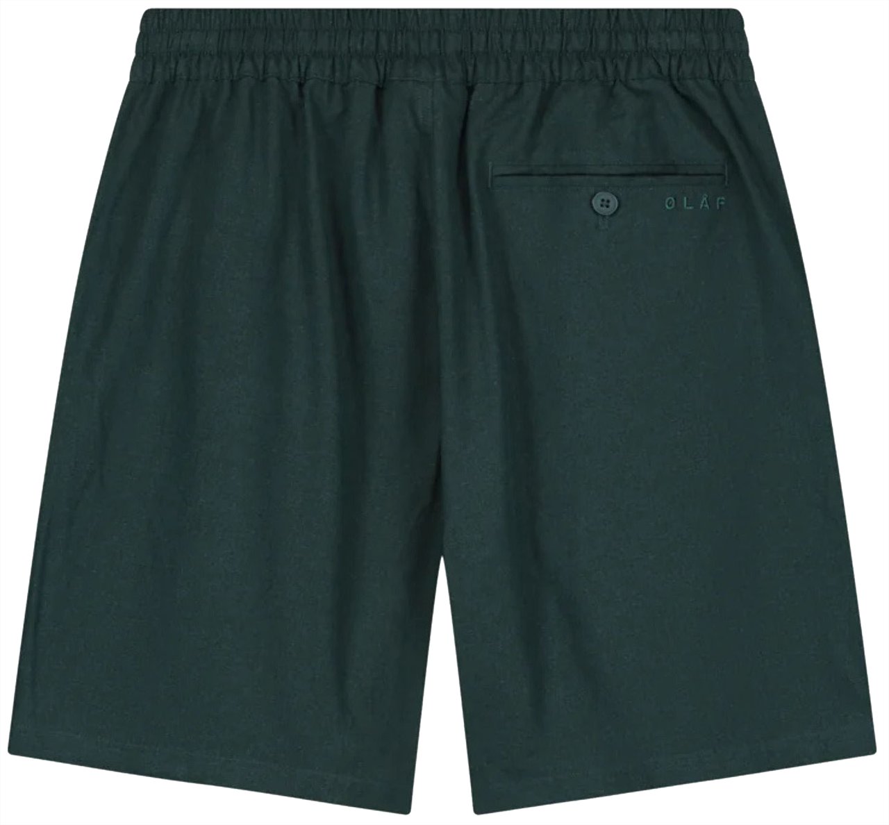 ØLÅF ØlÅf Linen Shorts Shorts Donkergroen M200411 Groen
