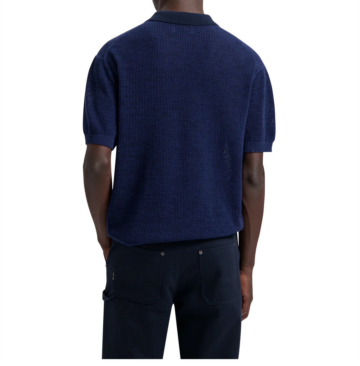 ØLÅF ØlÅf Polo Knit Ss Polos Donkerblauw M200705 Blauw