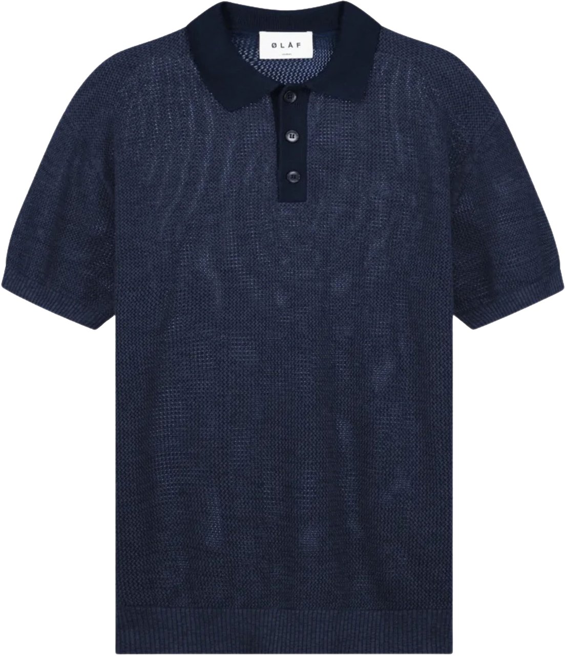 ØLÅF ØlÅf Polo Knit Ss Polos Donkerblauw M200705 Blauw