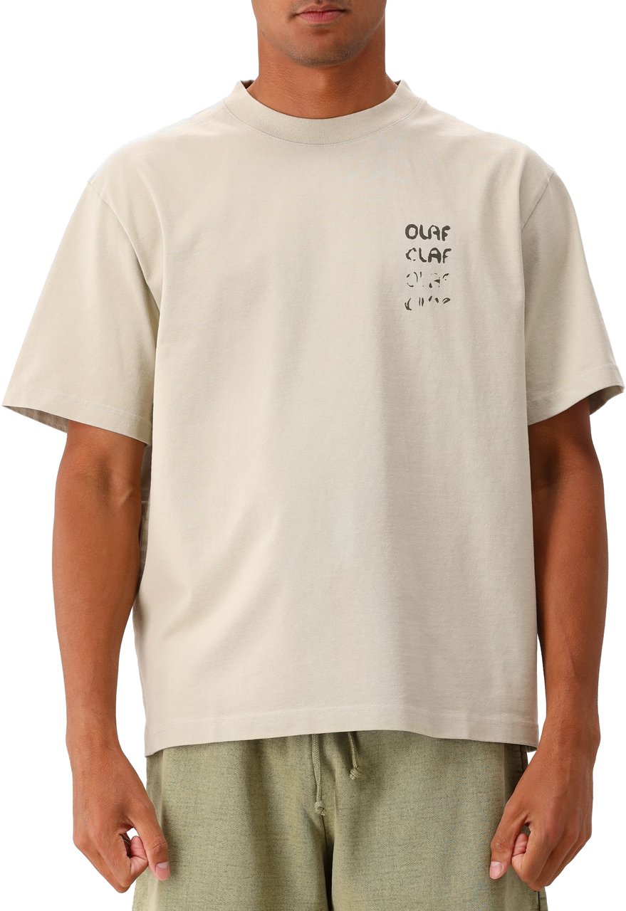 ØLÅF Ølaf T-shirt Groen Spray Graphic Groen