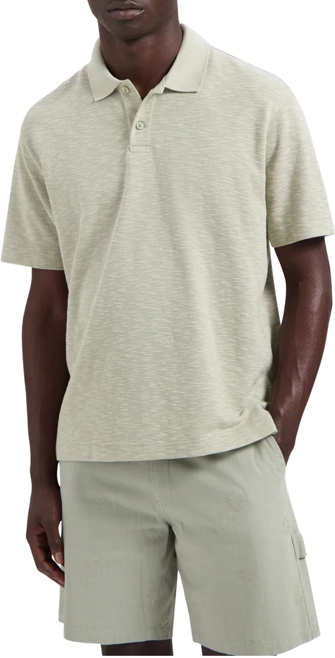 ØLÅF ØlÅf Slub Polo Polos Lichtgroen M210107 Groen