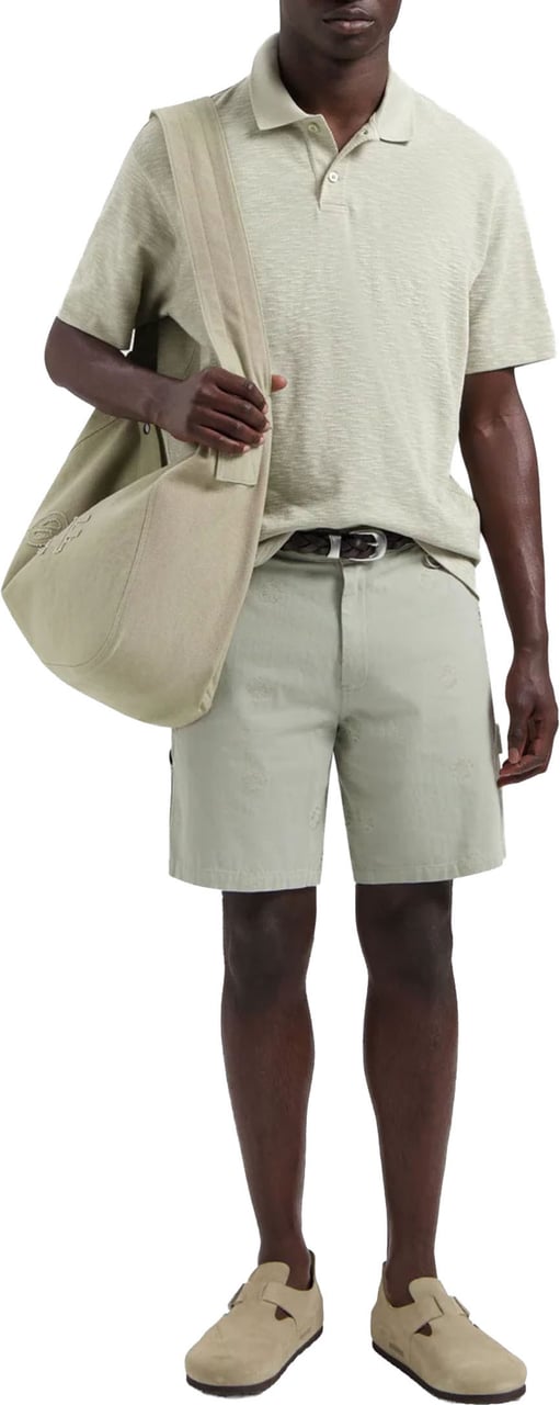 ØLÅF ØlÅf Slub Polo Polos Lichtgroen M210107 Groen