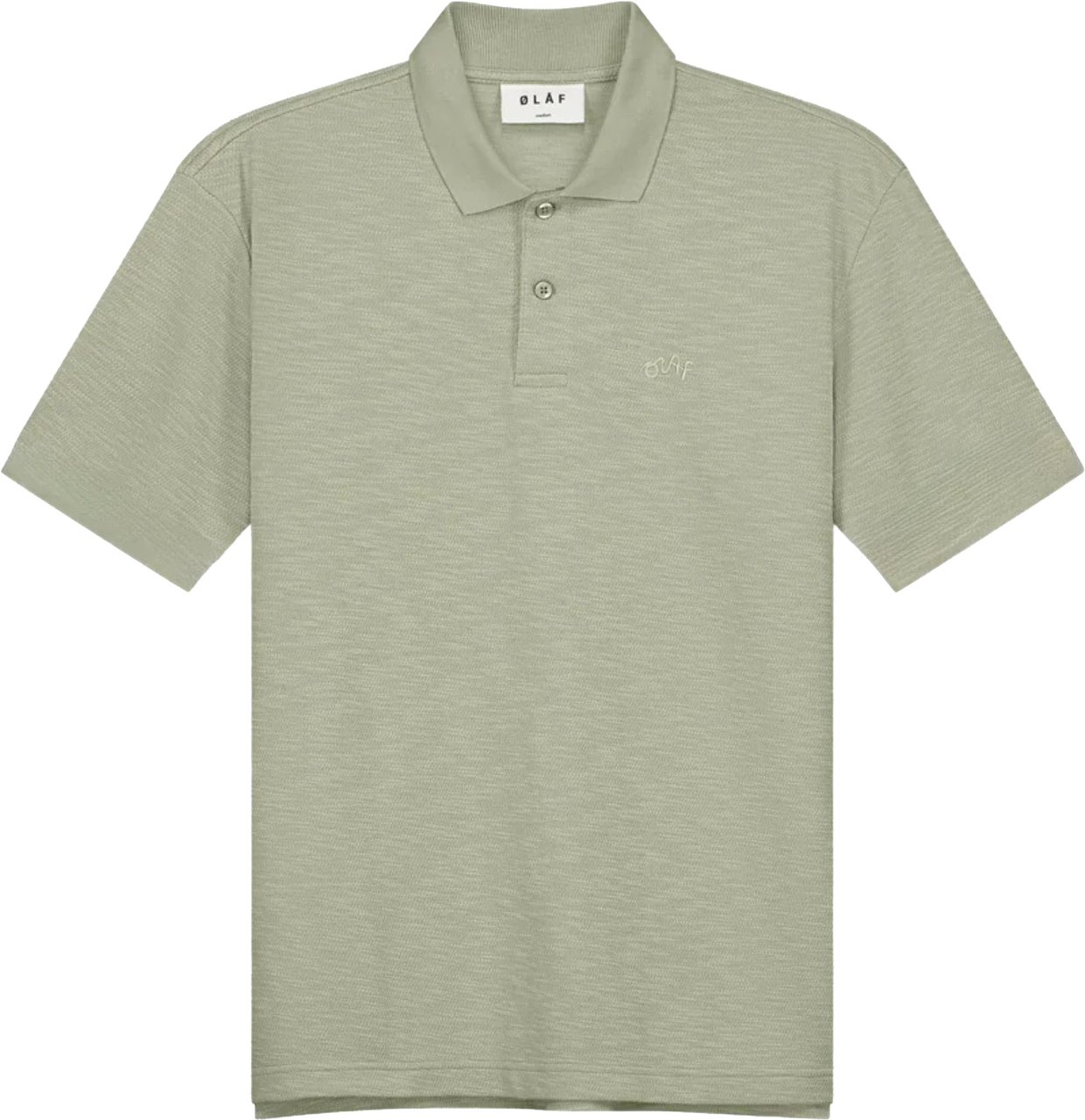 ØLÅF ØlÅf Slub Polo Polos Lichtgroen M210107 Groen
