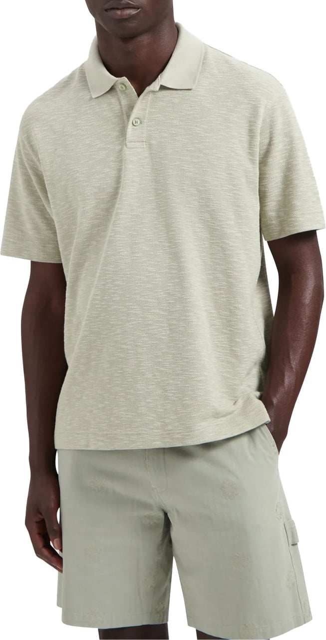 ØLÅF ØlÅf Slub Polo Polos Lichtgroen M210107 Groen