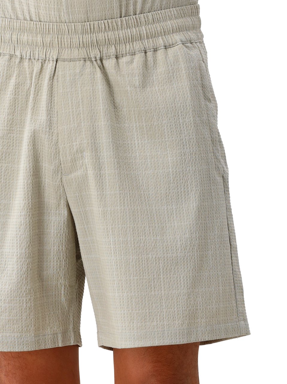 ØLÅF Ølaf Korte Broek Groen Fine Check Shorts Groen